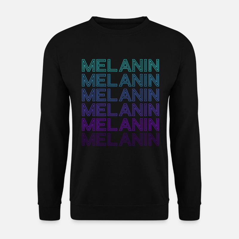 Melanin Retro - Unisex Sweatshirt - black