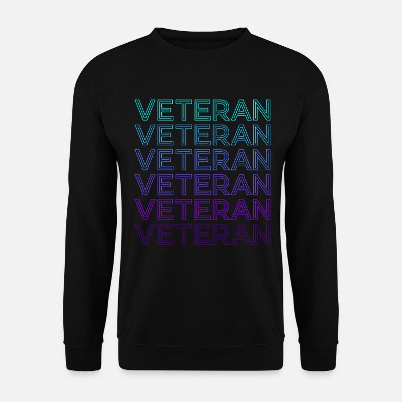 Veteranen-Retro - Unisex Pullover - Schwarz