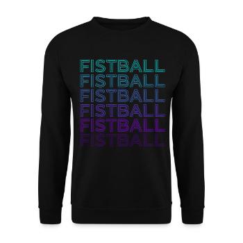 Fistball Rétro - Sweat-shirt Unisexe - noir - Devant - Alina (178cm) & Michal (187cm)