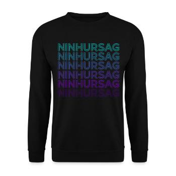 Ninhursag Goddess Ancient Sumerian Deity Retro - Unisex Sweatshirt - black - Front - Alina (178cm) & Michal (187cm)