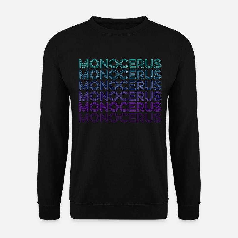 Monocerus Medieval Bestiaries Retro - Unisex Sweatshirt - black