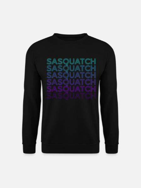 Sasquatch Bigfoot Retro - Unisex Pullover - Schwarz