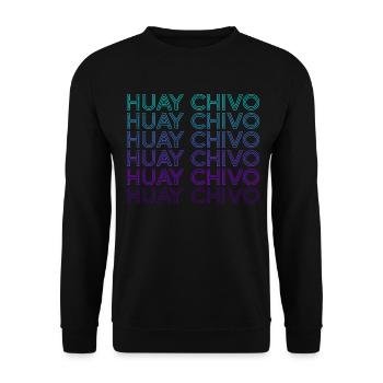 Huay Chivo Maya-Mythologie Maya Azteken Retro - Unisex Pullover - Schwarz - Vorne - Alina (178cm) & Michal (187cm)
