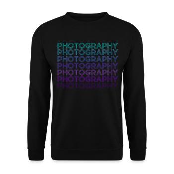 Photographie Photographe Appareil Photo Rétro - Sweat-shirt Unisexe - noir - Devant - Alina (178cm) & Michal (187cm)