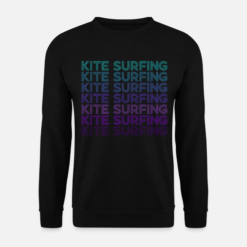 Kitesurfen Retro - Unisex Pullover - Schwarz