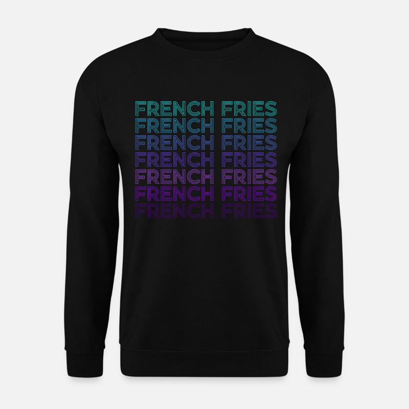 French Fries Retro - Unisex Sweatshirt - black
