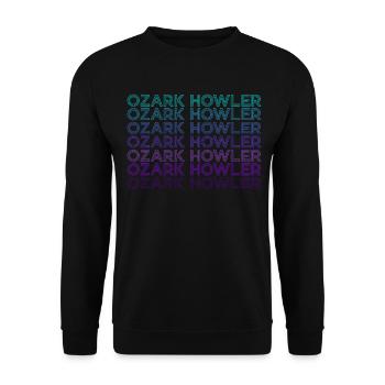 Ozark Howler Cryptid Cryptozoology Retro - Unisex Sweatshirt - black - Front - Alina (178cm) & Michal (187cm)