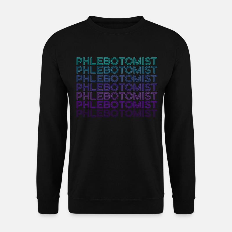Phlébotomiste Technicien en pharmacie Retro - Sweat-shirt Unisexe - noir