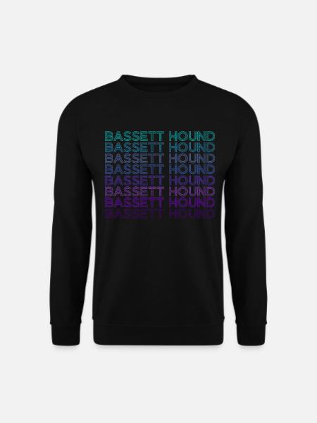 Bassett Hound Rétro - Sweat-shirt Unisexe - noir