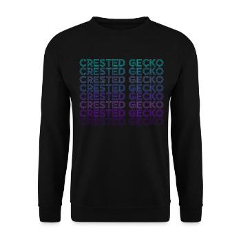 Gecko à crête rétro - Sweat-shirt Unisexe - noir - Devant - Alina (178cm) & Michal (187cm)