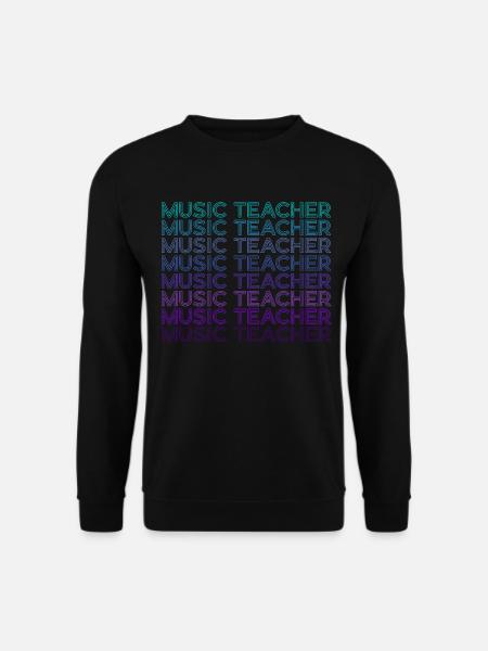 Music Teacher Retro - Unisex Sweatshirt - black
