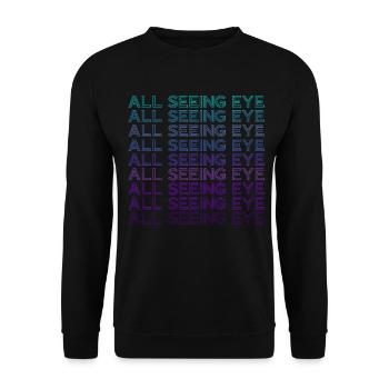 All-seeing eye retro - Unisex Sweatshirt - black - Front - Alina (178cm) & Michal (187cm)