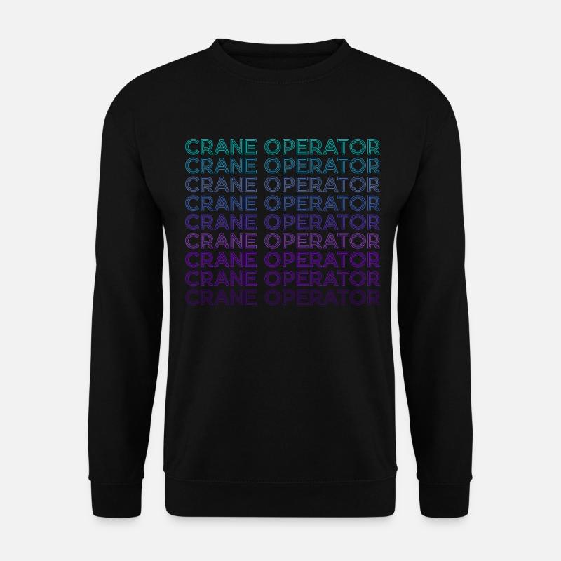 Kranführer Retro - Unisex Pullover - Schwarz