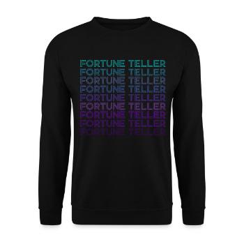 Fortune Teller Crystal Ball Retro - Unisex Sweatshirt - black - Front - Alina (178cm) & Michal (187cm)