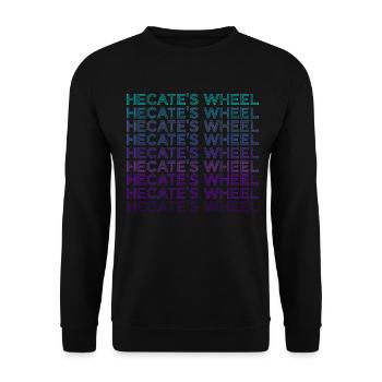 La déesse Rad d’Hekate Stropholos Pagan Retro - Sweat-shirt Unisexe - noir - Devant - Alina (178cm) & Michal (187cm)