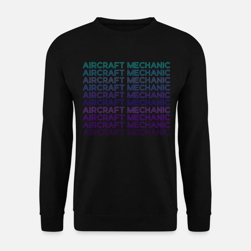 Fluggerätmechaniker Luftfahrt Retro - Unisex Pullover - Schwarz