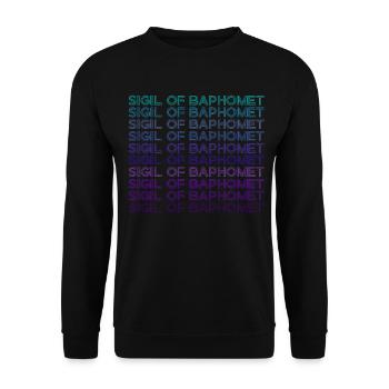 Sceau de Baphomet Retro - Sweat-shirt Unisexe - noir - Devant - Alina (178cm) & Michal (187cm)