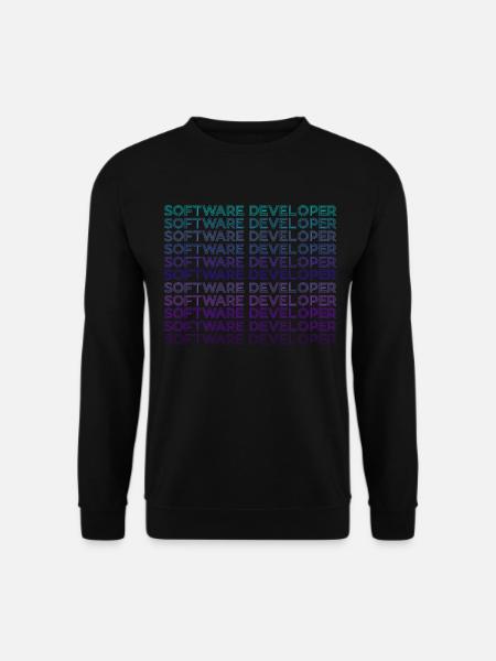 Softwareentwickler Computerprogrammierer Retro - Unisex Pullover - Schwarz