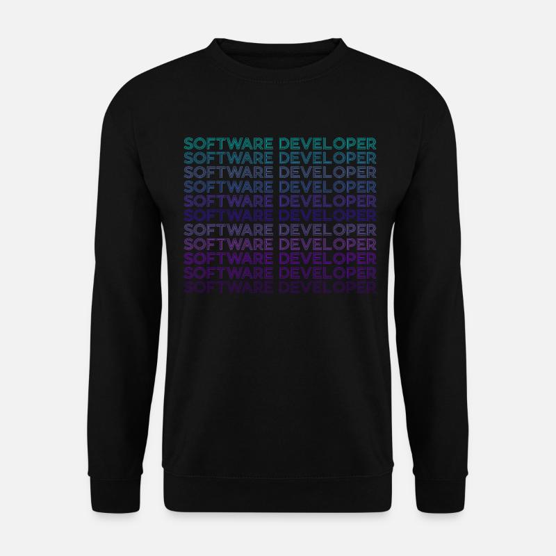 Softwareentwickler Computerprogrammierer Retro - Unisex Pullover - Schwarz