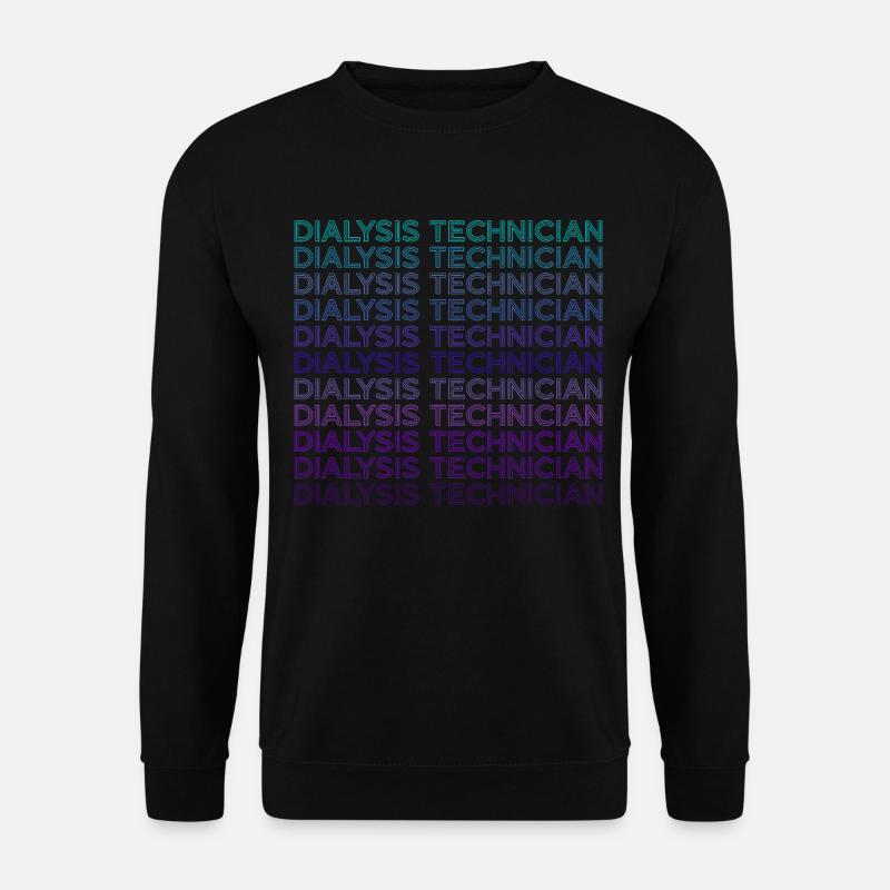 Dialyse-Techniker Dialyse-Techniker Retro - Unisex Pullover - Schwarz
