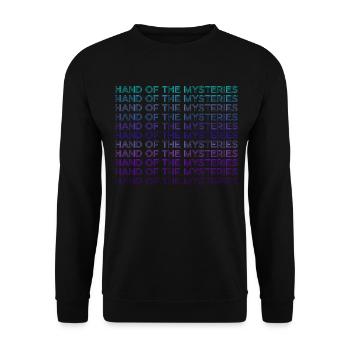 Hand of Secrets Alchemy Alchemist Retro - Unisex Sweatshirt - black - Front - Alina (178cm) & Michal (187cm)