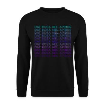 Dat Rosa Mel Apibus Rosicrucian Emblem Retro - Unisex Sweatshirt - black - Front - Alina (178cm) & Michal (187cm)