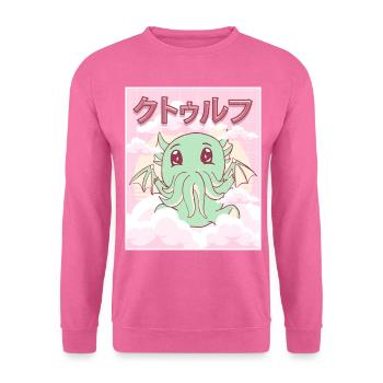 Kawaii Cthulhu Necronomicon Cthulhu Monster - Unisex Pullover - Pink - Vorne