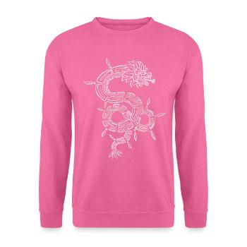 Quetzalcoatl Aztec Maya Serpent à plumes - Sweat-shirt Unisexe - rose - Devant
