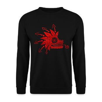 Quetzalcoatl Aztec Maya Serpent à plumes - Sweat-shirt Unisexe - noir - Devant - Alina (178cm) & Michal (187cm)