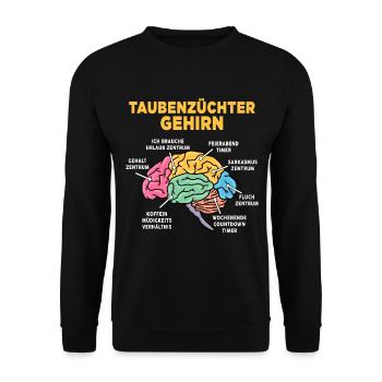 Taubenzüchter - Unisex Pullover - Schwarz - Vorne - Alina (178cm) & Michal (187cm)