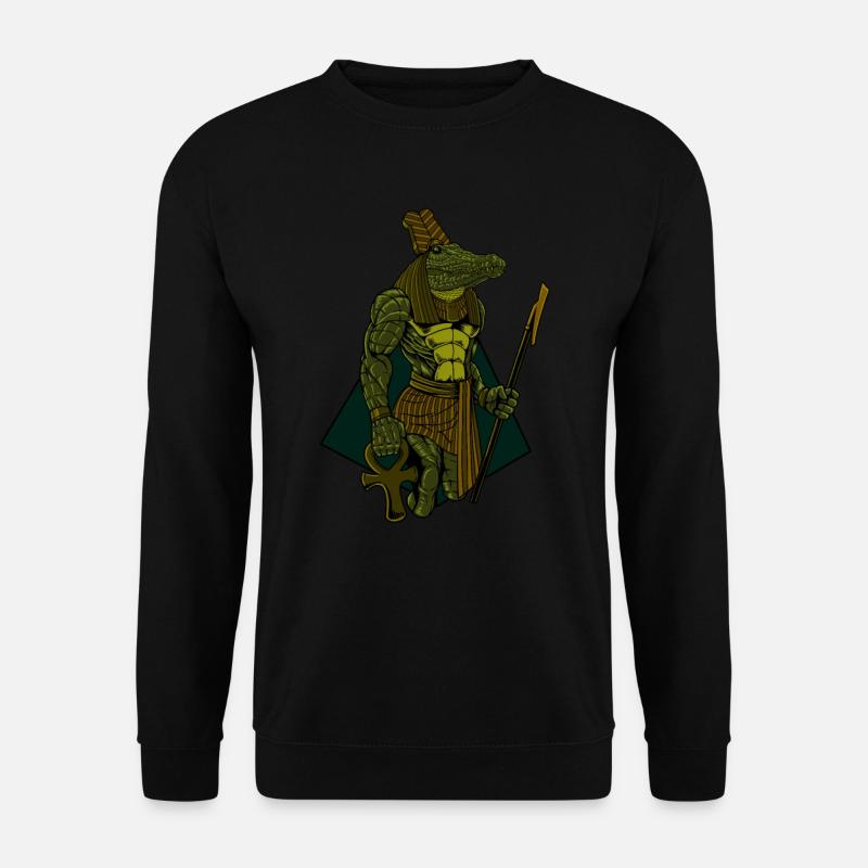 Ägyptischer Gott Sobek - Unisex Pullover - Schwarz