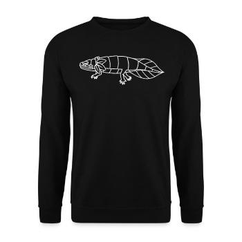 Quetzalcoatl Axolotl Aztecs Maya Ancient Inca Gesc - Unisex Sweatshirt - black - Front - Alina (178cm) & Michal (187cm)