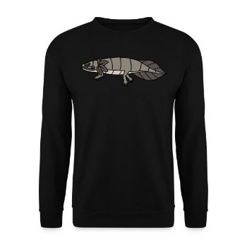 Quetzalcoatl Axolotl Aztèques Maya Ancien Inca Gesc - Sweat-shirt Unisexe - noir - Devant - Alina (178cm) & Michal (187cm)