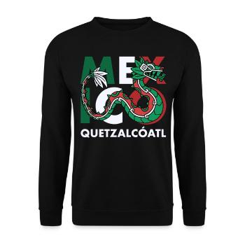 Quetzalcoatl Aztecs Maya Inca Toltec Gift - Unisex Sweatshirt - black - Front - Alina (178cm) & Michal (187cm)