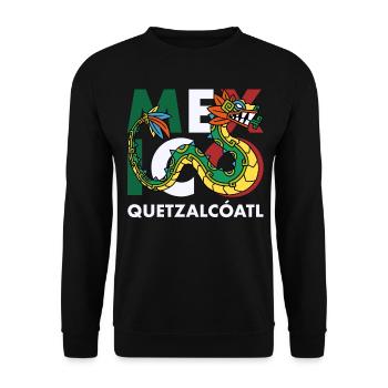 Quetzalcoatl Aztecs Maya Inca Toltec Cadeau - Sweat-shirt Unisexe - noir - Devant - Alina (178cm) & Michal (187cm)