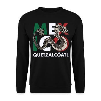 Quetzalcoatl Aztecs Maya Inca Toltec Gift - Unisex Sweatshirt - black - Front - Alina (178cm) & Michal (187cm)