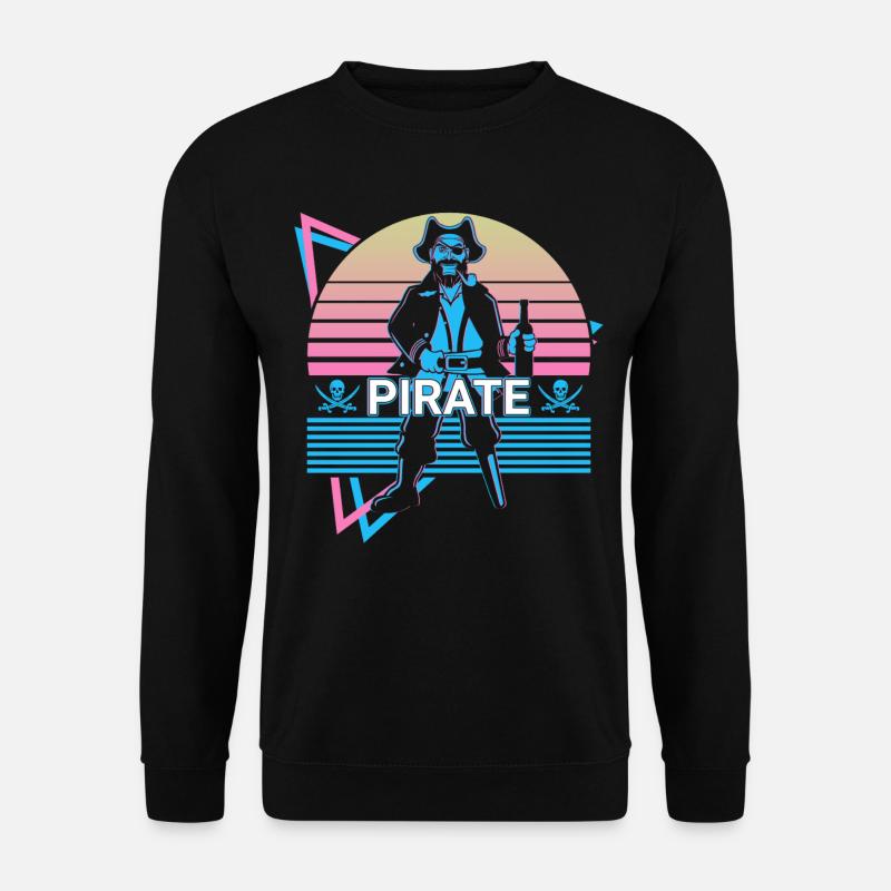 Pirate Retro Gift - Unisex Sweatshirt - black