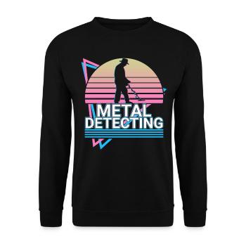 Metal Detection Metal Detector Metal Detectors Ge - Unisex Sweatshirt - black - Front - Alina (178cm) & Michal (187cm)