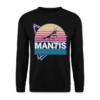 Mante religieuse Mante religieuse Cadeau rétro - Sweat-shirt Unisexe - noir - Devant - Alina (178cm) & Michal (187cm)