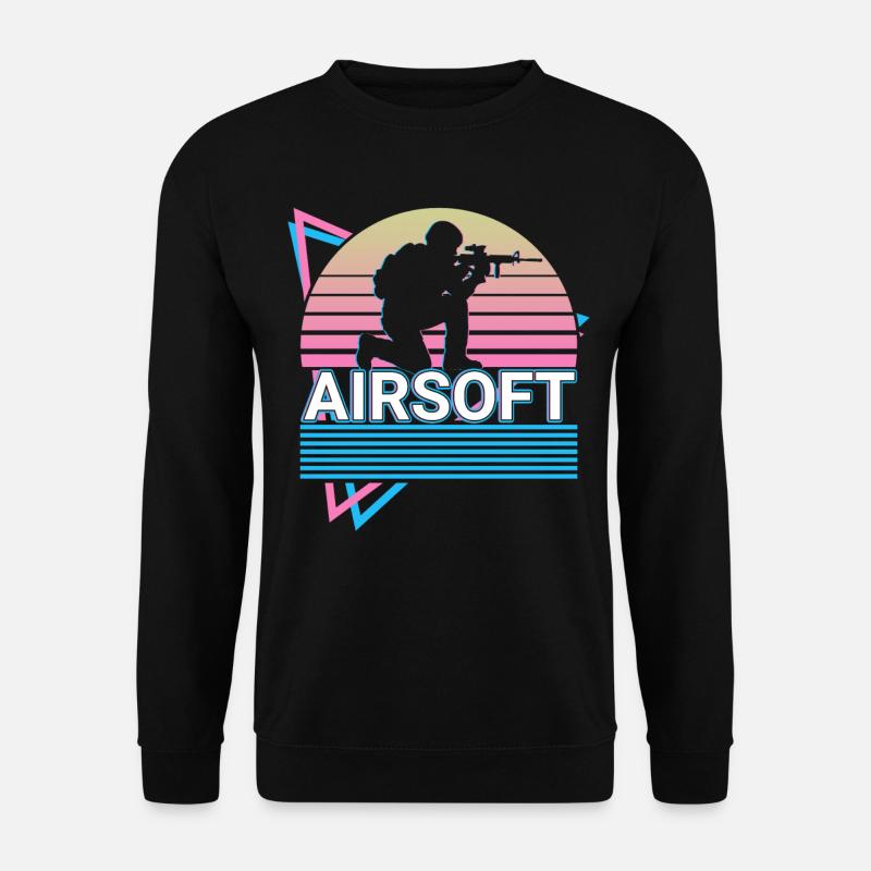Airsoft Retro Geschenk - Unisex Pullover - Schwarz