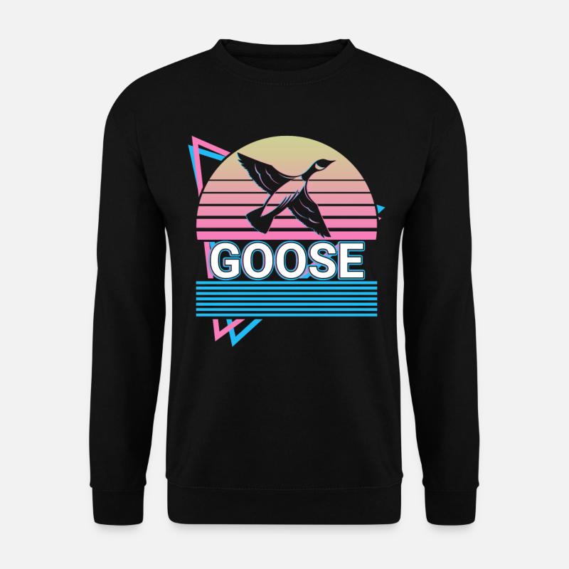 Goose Retro Gift - Unisex Sweatshirt - black