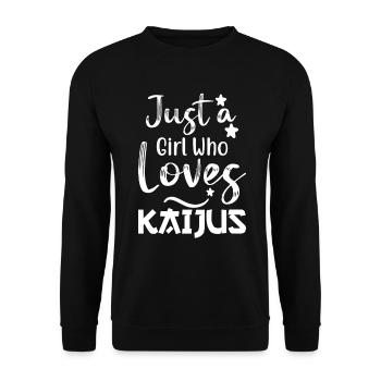 Drôle kaiju cadeau de monstre japonais - Sweat-shirt Unisexe - noir - Devant - Alina (178cm) & Michal (187cm)
