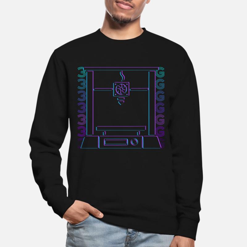 3D Printing 3D Printer Retro Gift Unisex Sweatshirt