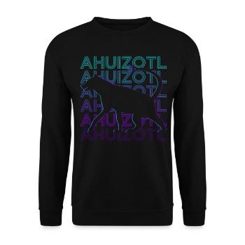 Ahuizotl Aztec Mythology Maya Retro Cadeau - Sweat-shirt Unisexe - noir - Devant - Alina (178cm) & Michal (187cm)