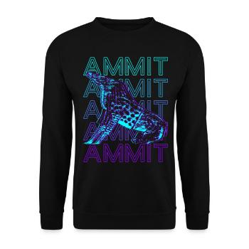 Ammit Egyptian Goddess Ammut Ancient Gift - Unisex Sweatshirt - black - Front - Alina (178cm) & Michal (187cm)