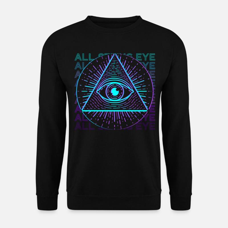 All-seeing Eye Retro Gift - Unisex Sweatshirt - black