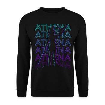 Athena Athena Ancient Goddess Greek Mythology - Unisex Sweatshirt - black - Front - Alina (178cm) & Michal (187cm)