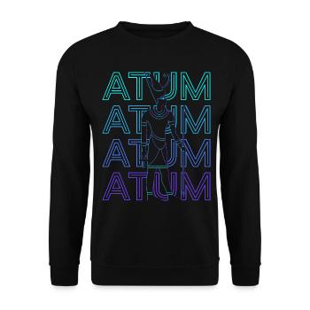 Atum Dieu égyptien Egypte ancienne Rétro Cadeau - Sweat-shirt Unisexe - noir - Devant - Alina (178cm) & Michal (187cm)