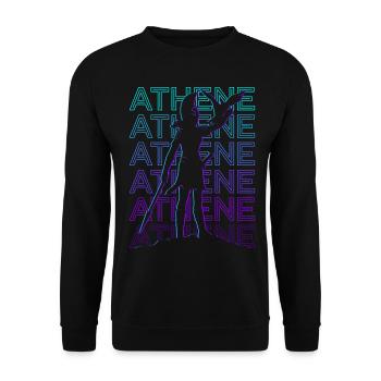 Athena Athena Ancient Goddess Greek Mythology - Unisex Sweatshirt - black - Front - Alina (178cm) & Michal (187cm)