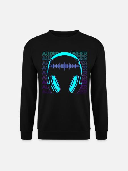 Tontechniker Tontechniker Retro Geschenk - Unisex Pullover - Schwarz